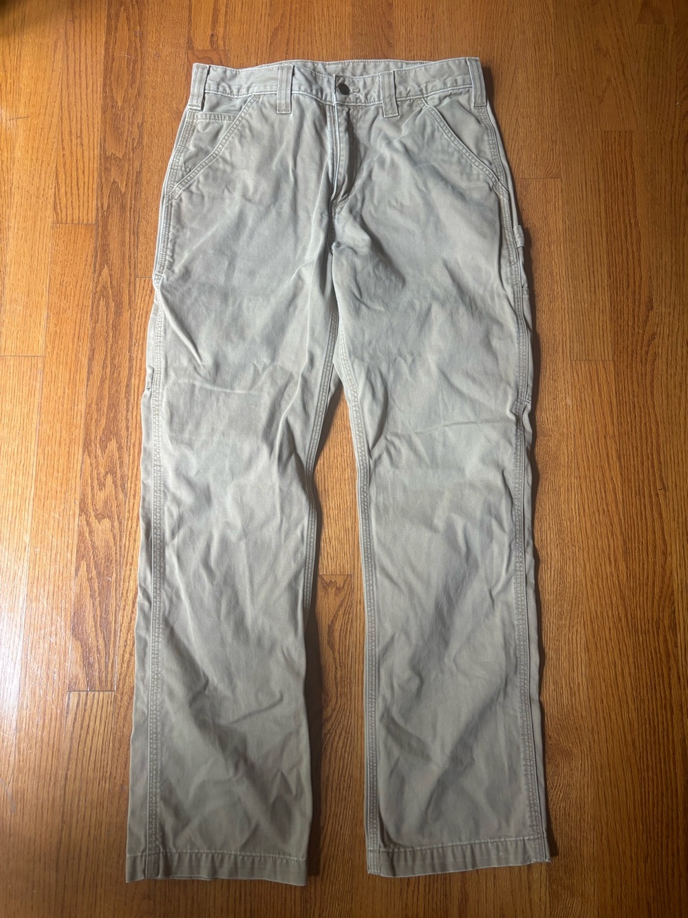 Men's Casual Straight-Leg Pants in Light Khaki 32 x 32